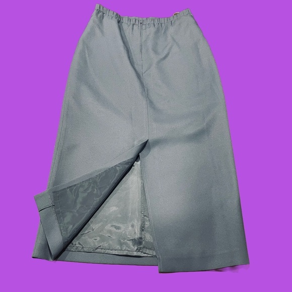 Danny & Nicole Vintage 90’s Light Grey 3-Piece Skirt Suit Set Size 10 - Picture 4 of 13